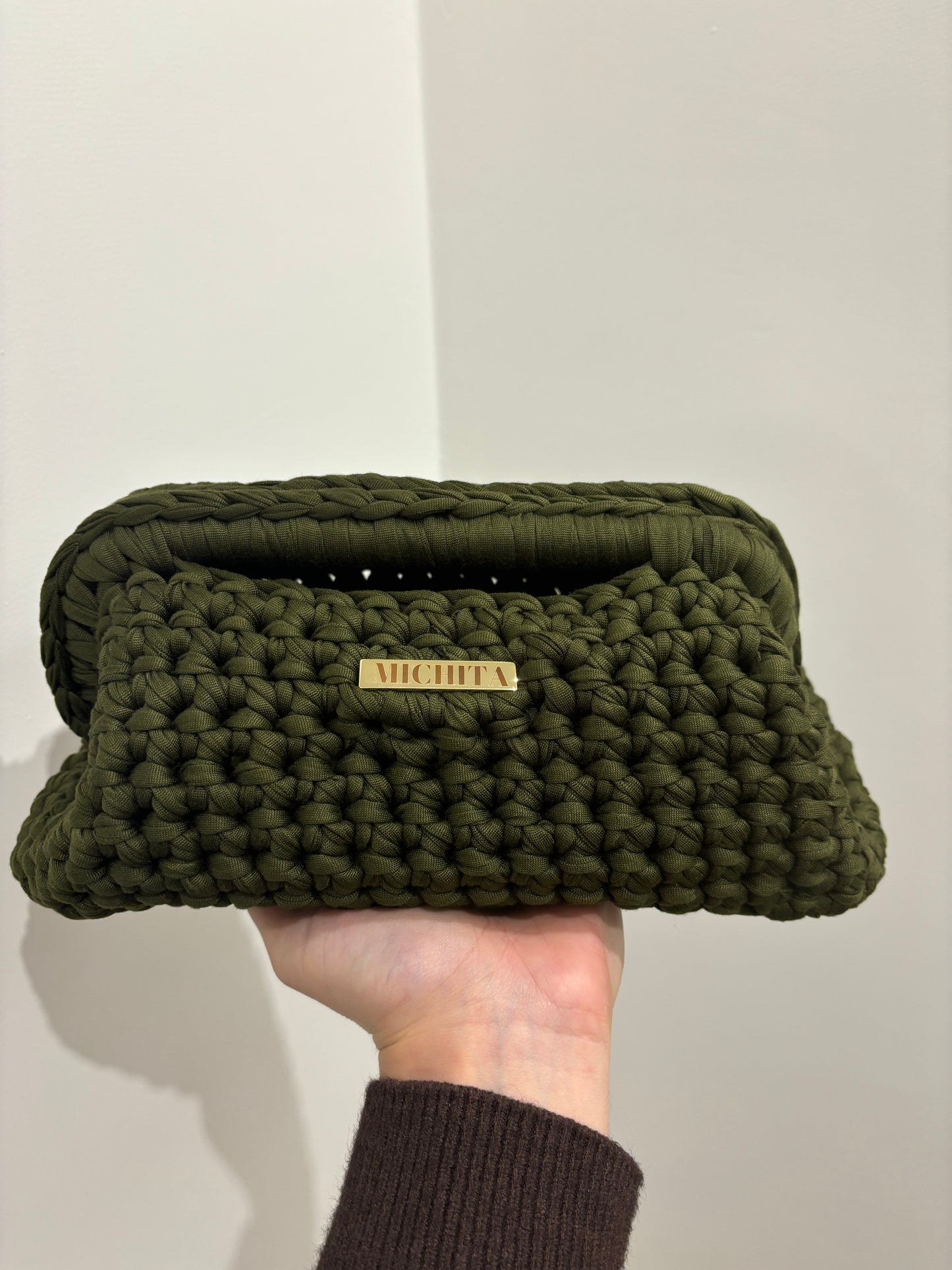 Clutch Bag INTRALMA-VERDE MILITARE