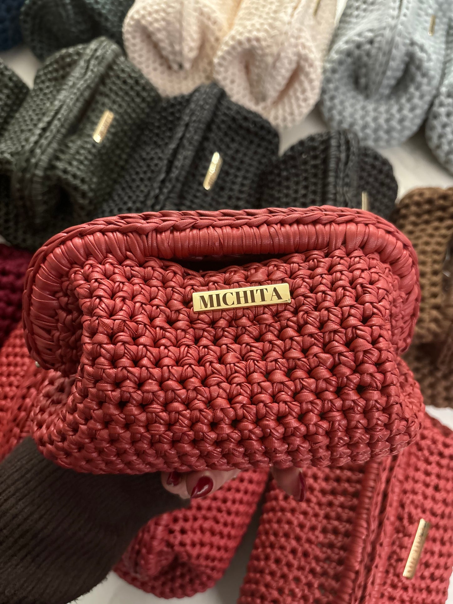 Clutch Bag INTRALMA-ROSSO CILIEGIA