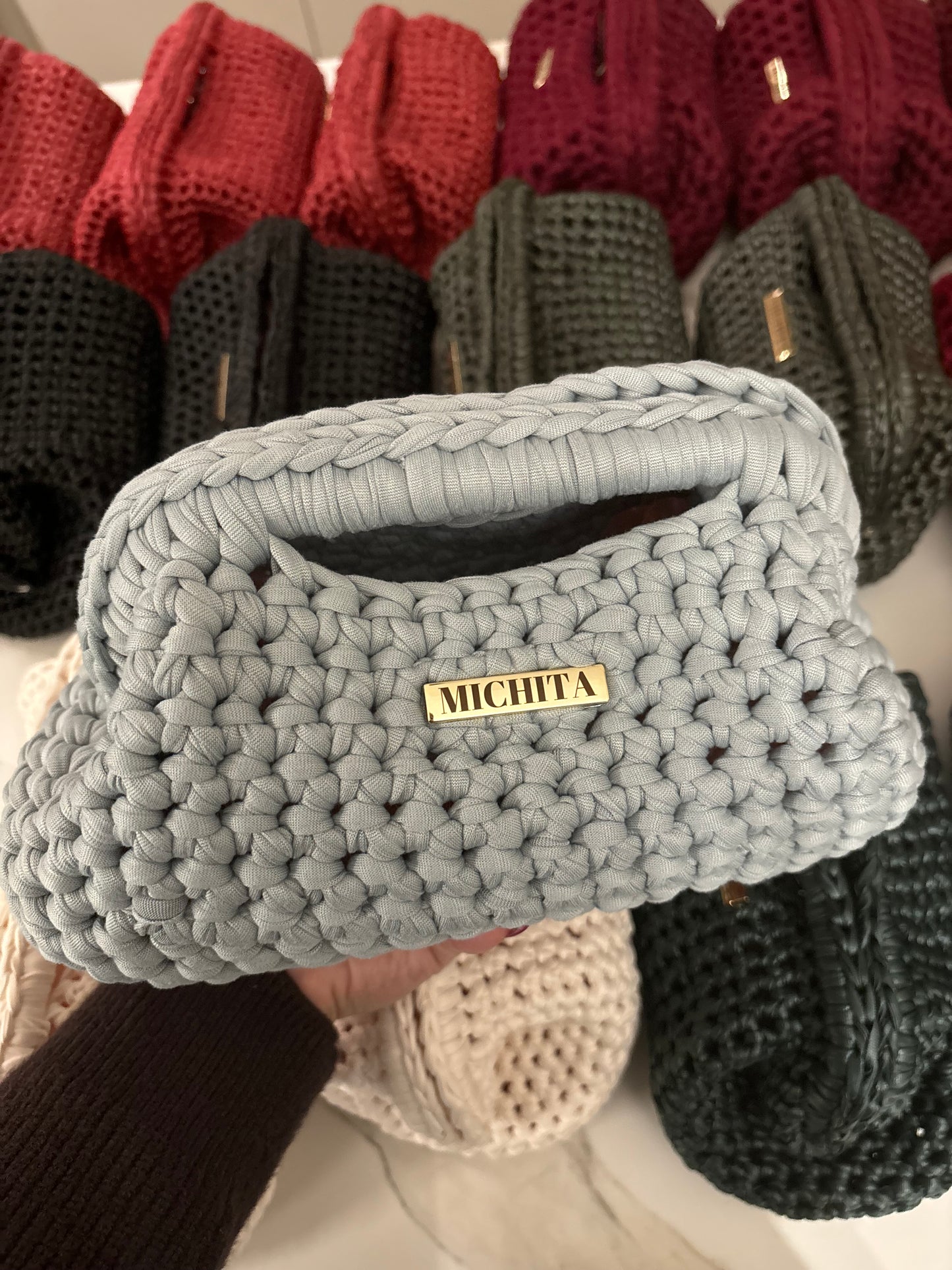 Clutch Bag INTRALMA-GRIGIO CHIARO