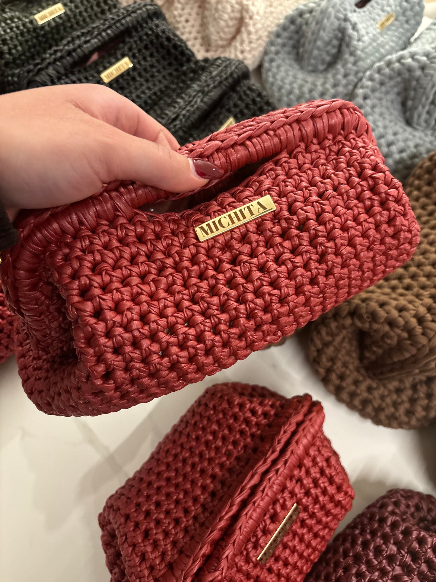 Clutch Bag INTRALMA-ROSSO CILIEGIA