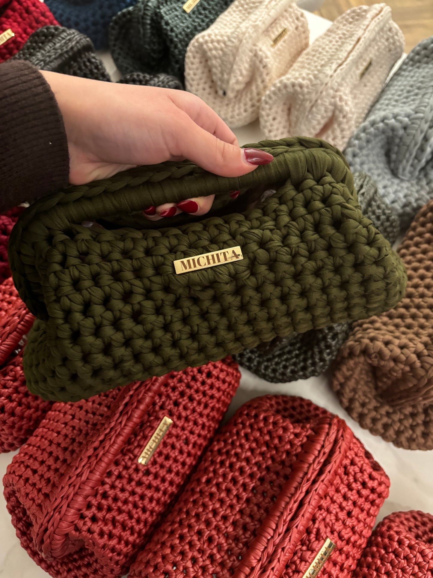 Clutch Bag INTRALMA-VERDE MILITARE