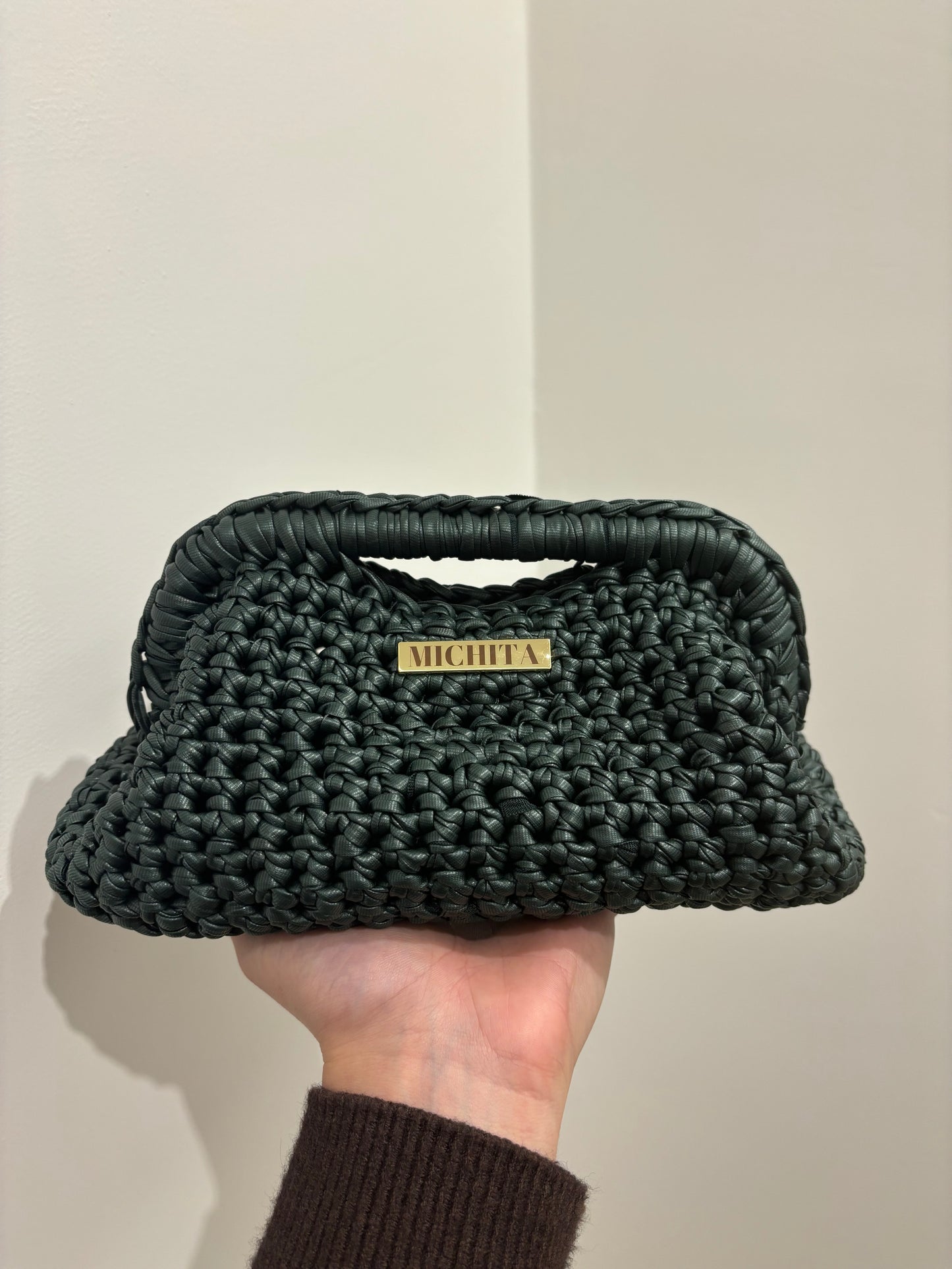 Clutch Bag INTRALMA-VERDE BOTTIGLIA