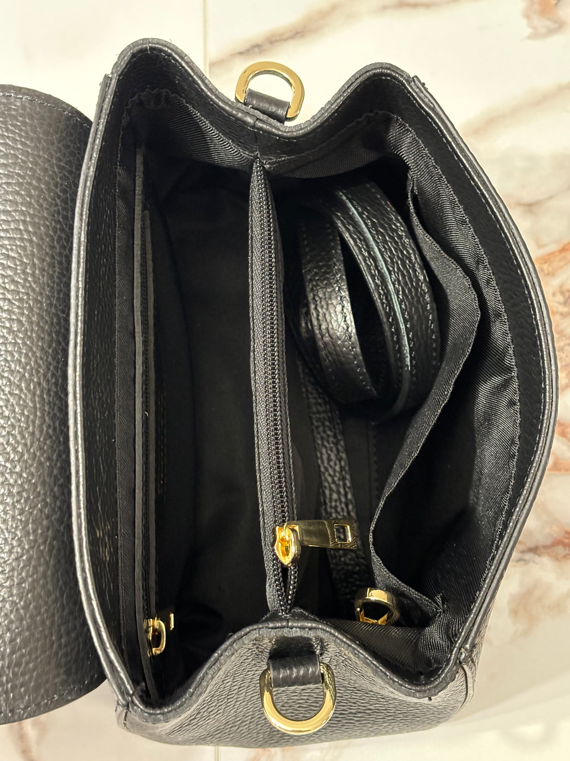 Florence Bag nera tasche interne e zip