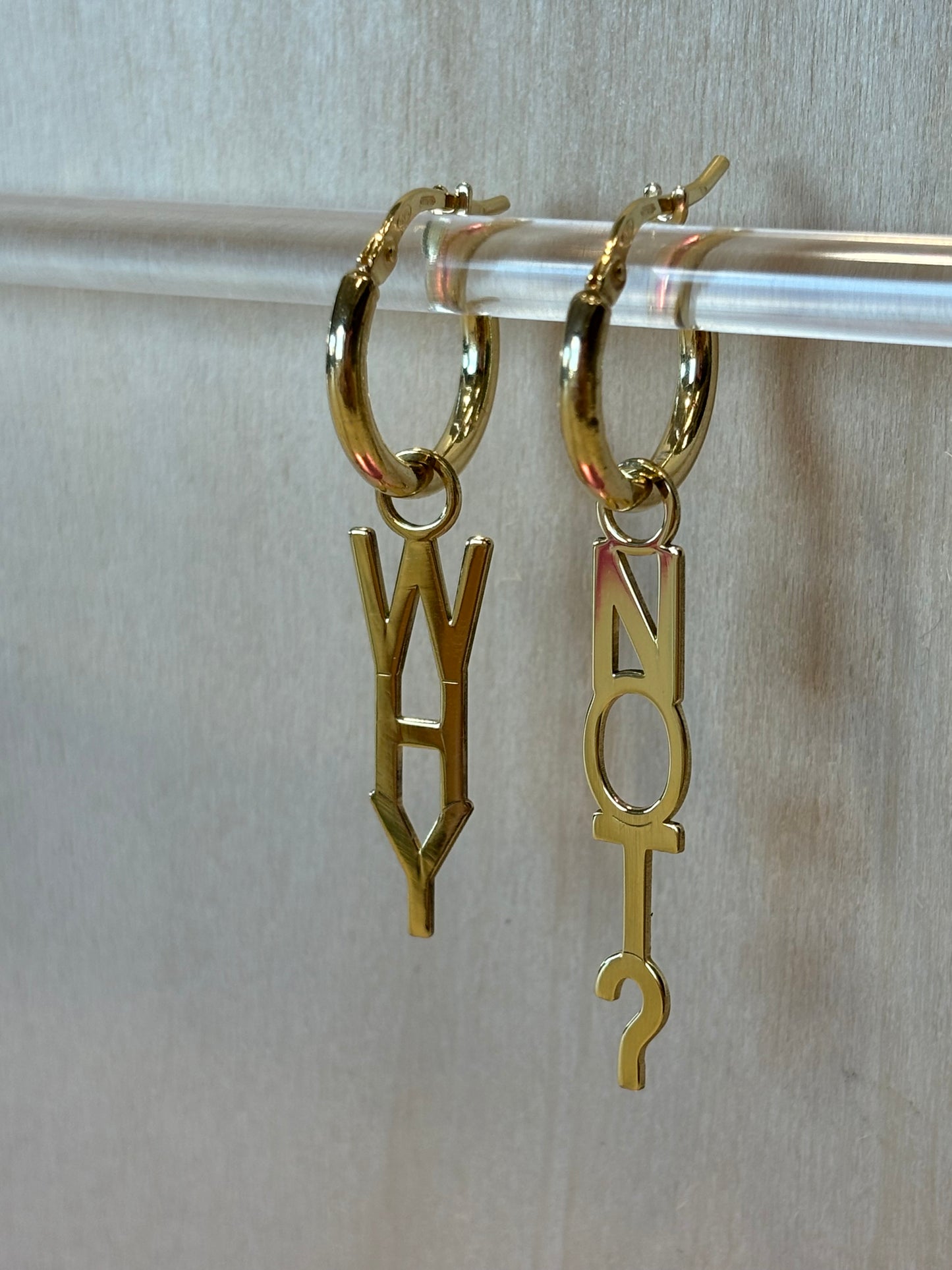 ORECCHINI WHY NO? BY MICHITA IN ARGENTO 92 PLACCATO ORO 18 K